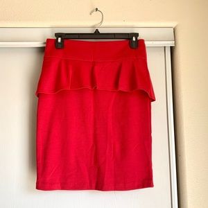 Cute red skirt